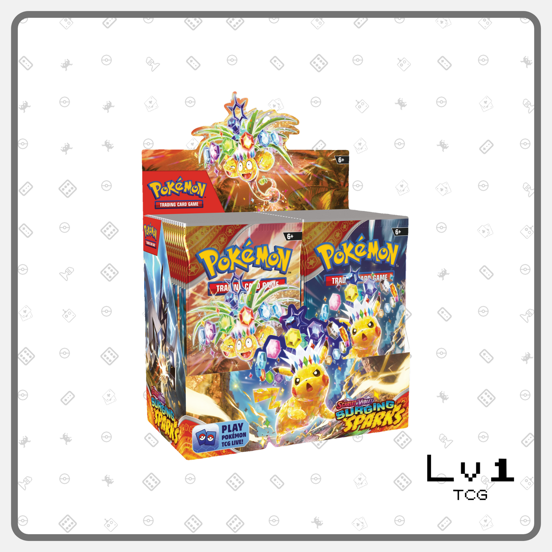 pokmon surgeon sparks booster box Pokmon TCG: Scarlet & Violet-Surging Sparks Pokmon Center Elite Trainer Box