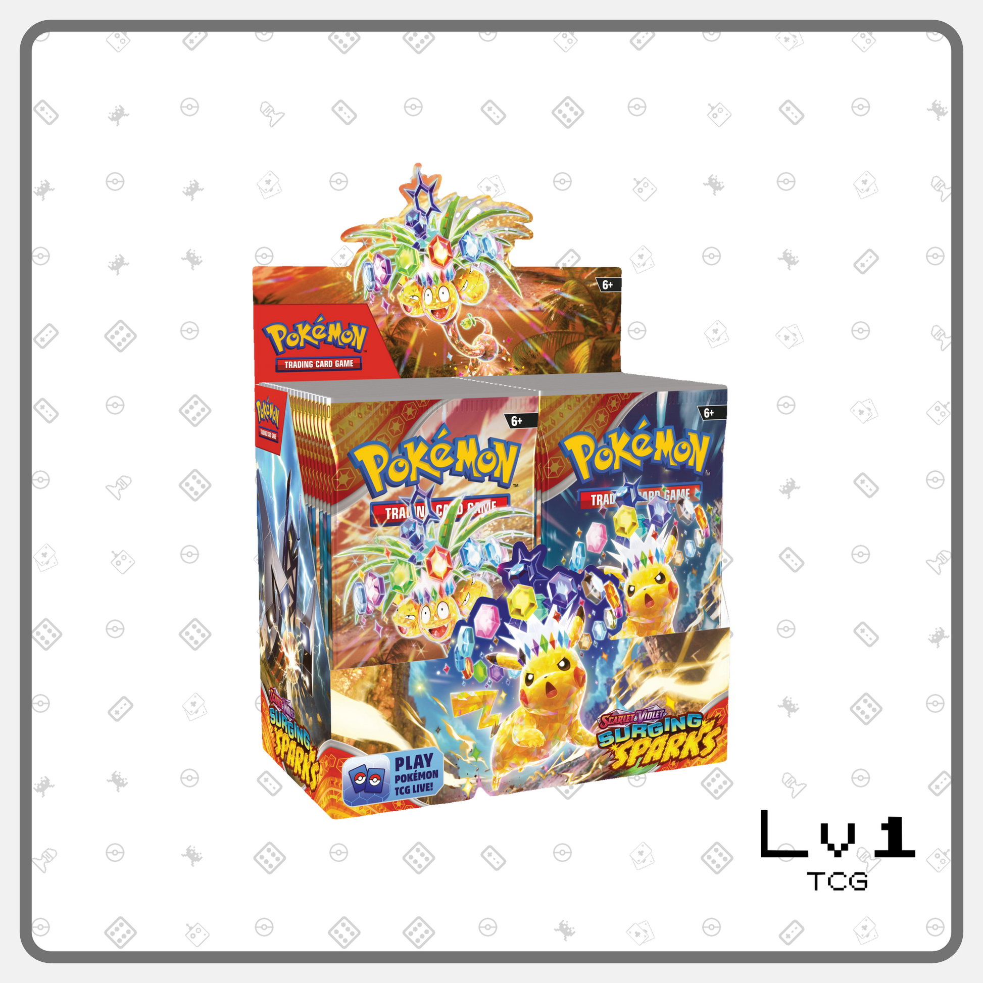 Pokemon SV8 Surging Sparks - Booster Box (36 Packs) Level1 TCG Pokemon SV8 Surging Sparks - Booster Box (36 Packs) Level1 TCG