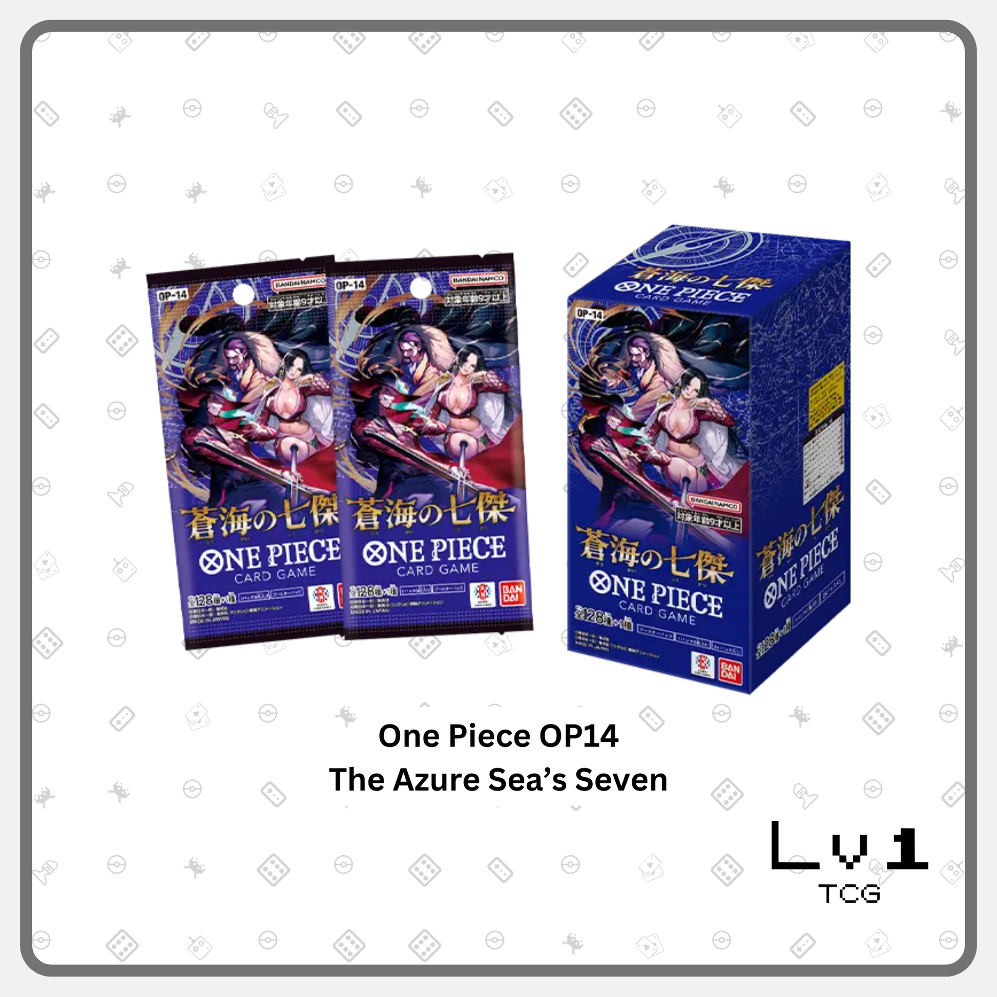 One Piece Japanese OP-14 The Azure Sea's Seven - Booster Box Level1 TCG One Piece Japanese OP-14 The Azure Sea's Seven - Booster Box Level1 TCG