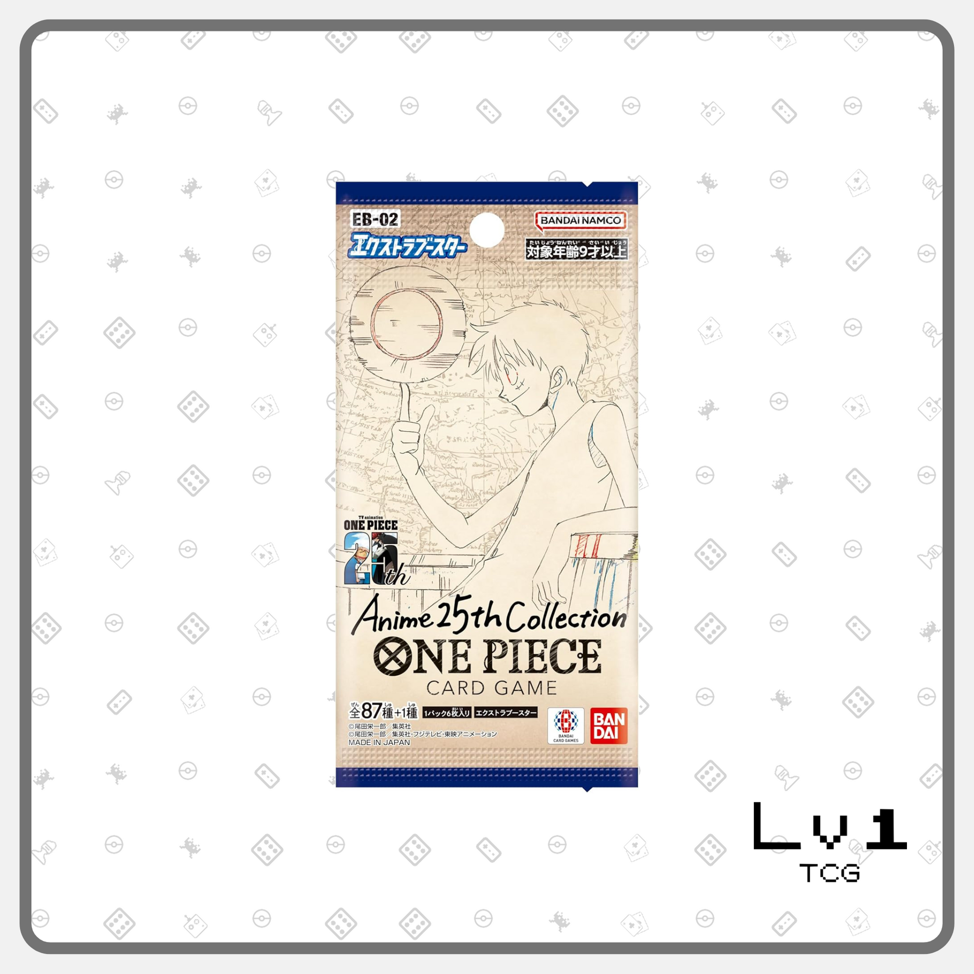 One Piece Japanese EB-02 Anime 25th Anniversary - Booster Packs Level1 TCG One Piece Japanese EB-02 Anime 25th Anniversary - Booster Packs Level1 TCG