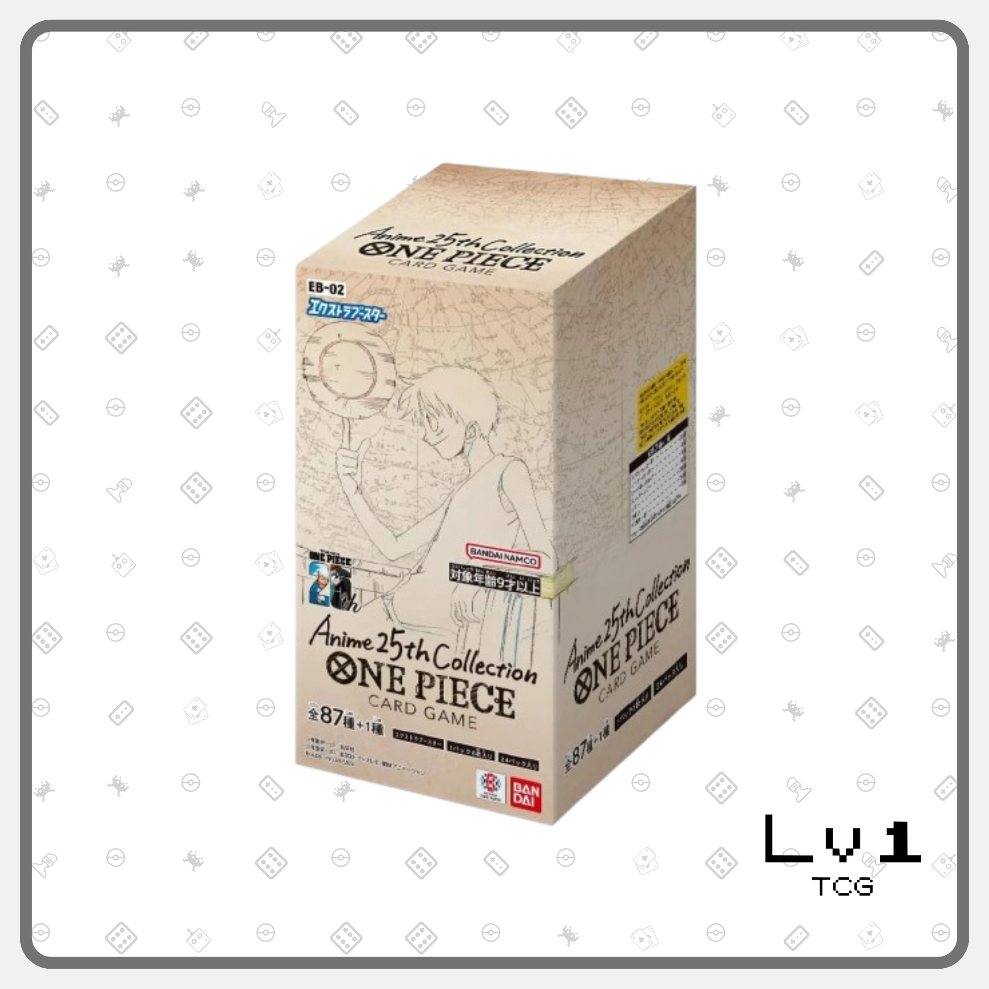 One Piece Japanese EB-02 Anime 25th Anniversary - Booster Box (24 pack Level1 TCG One Piece Japanese EB-02 Anime 25th Anniversary - Booster Box (24 pack Level1 TCG