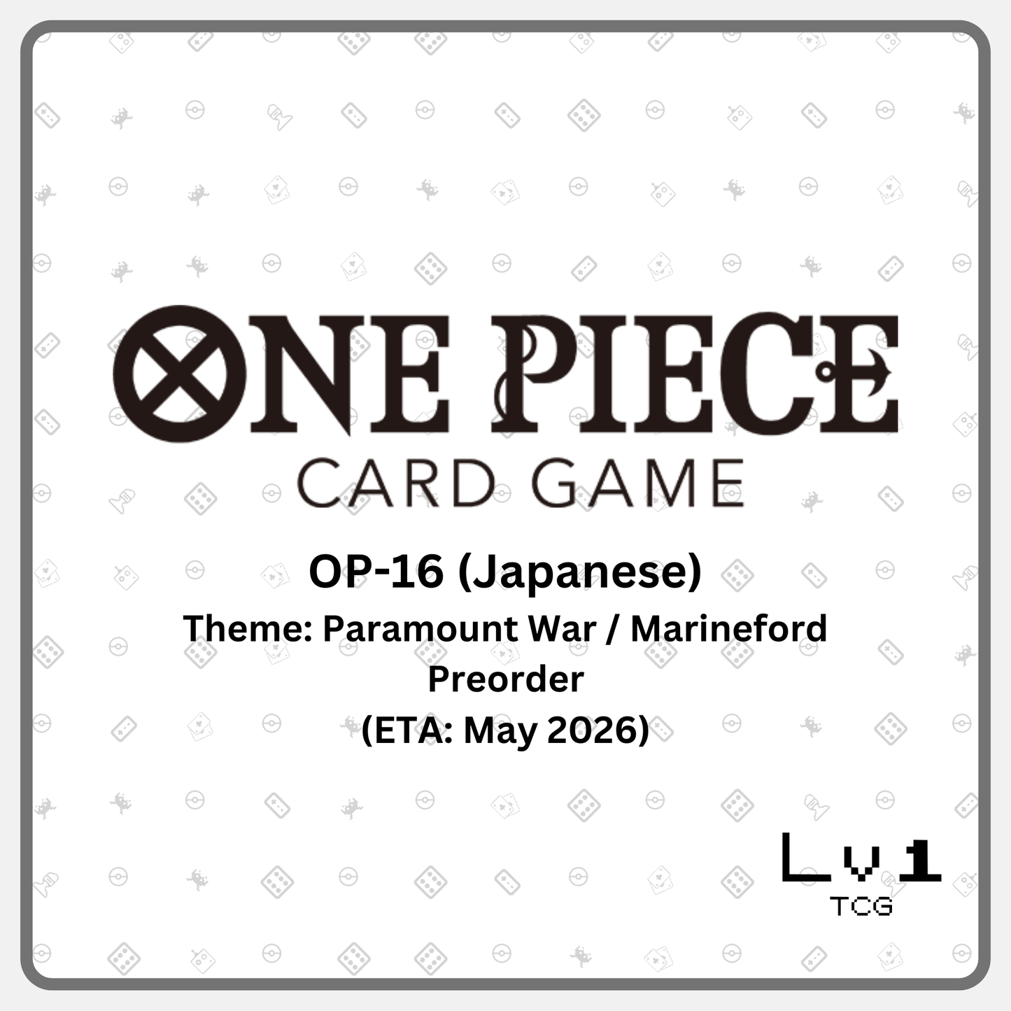 One Piece Japanese OP-16 PREORDER (ETA: May 2026)